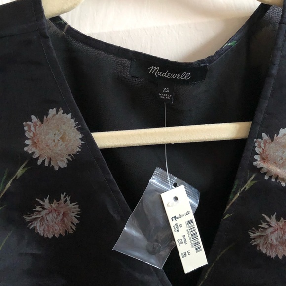 NWT Madewell Silk Organza Wrap Top - Picture 8 of 8